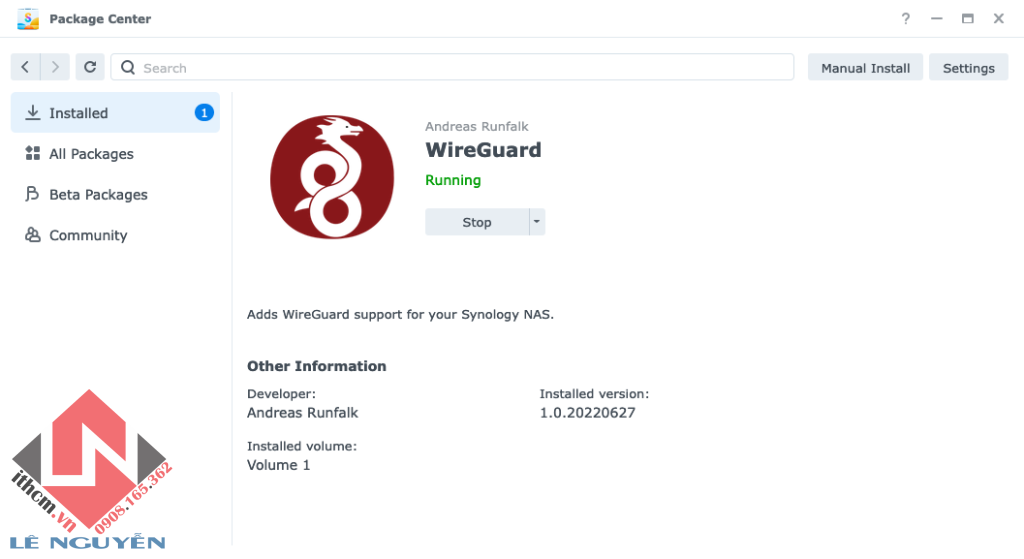 Cài đặt Wireguard VPN lên DSM 7.2 (Synology / Xpenology)