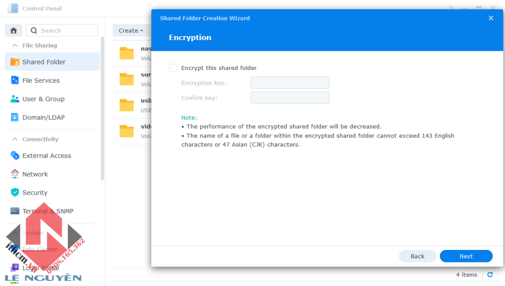 Kích hoạt NFS Share trên DSM Synology để backup máy ảo Proxmox