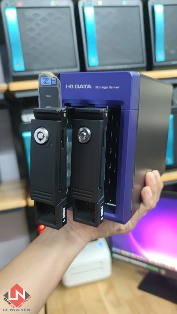NAS Nhật IO DATA N3160 2 BAY HDD 4GB RAM