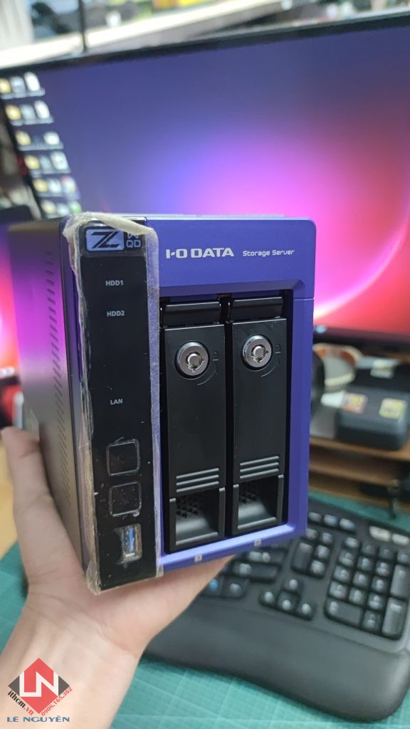 NAS Nhật IO DATA N3160 2 BAY HDD 4GB RAM