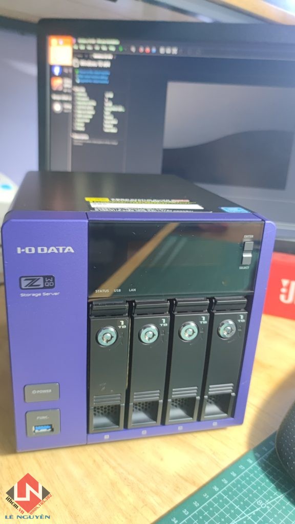 Nas IO-DATA N3160 Ram 4GB - 4 Bay HDD