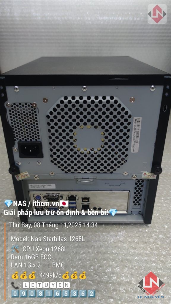 NAS STARBILAS E3-1268L 16Gb RAM chạy SYNOLOGY