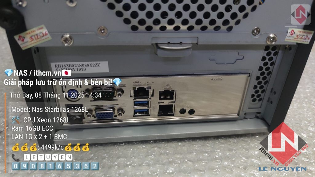 NAS STARBILAS E3-1268L 16Gb RAM chạy SYNOLOGY