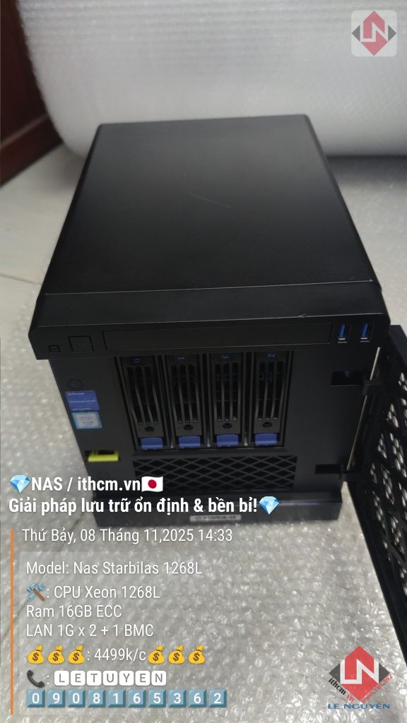 NAS STARBILAS E3-1268L 16Gb RAM chạy SYNOLOGY