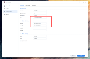 Cập nhật Mac-SN cho Xpenology sử dụng RR-Manager