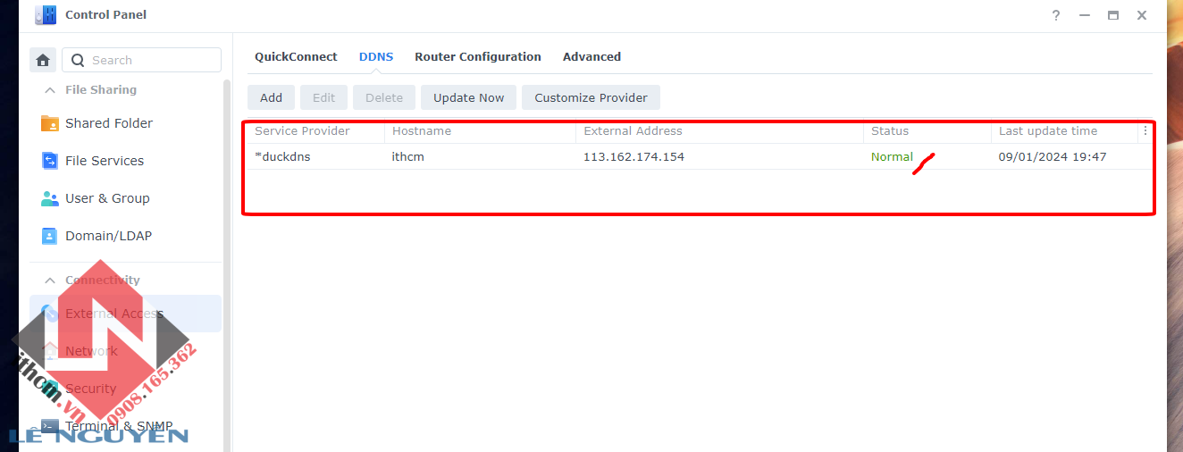 Hướng dẫn cài đặt tên miền Duck DNS để truy cập từ xa vào NAS Synology/Xpenology