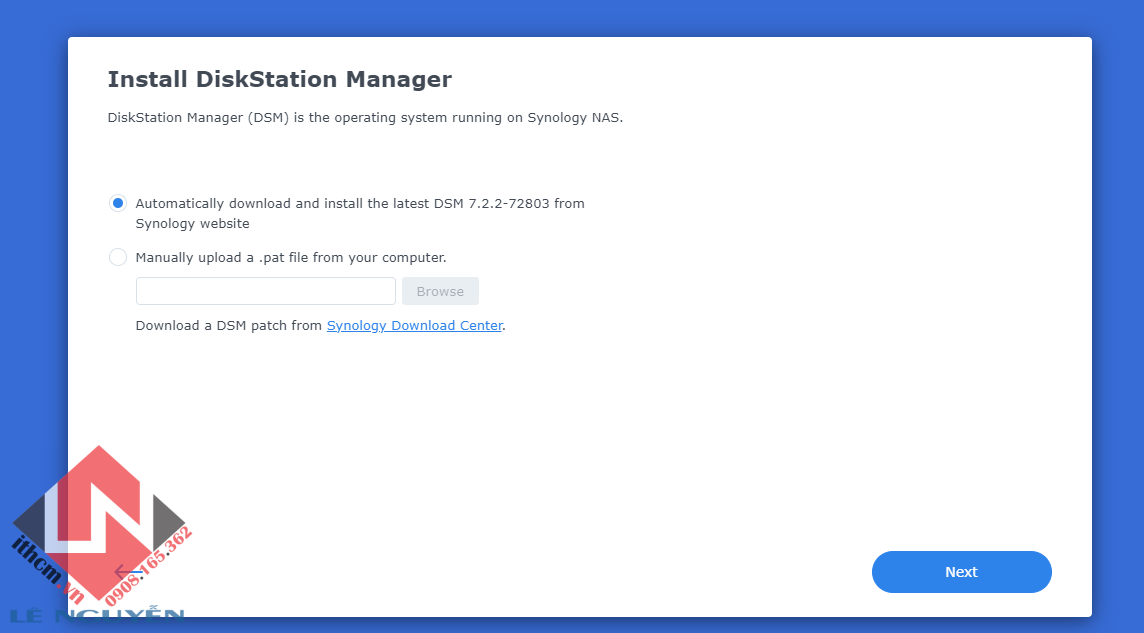 Hướng dẫn từng bước cài đặt Synology / Xpenology 7.2.2