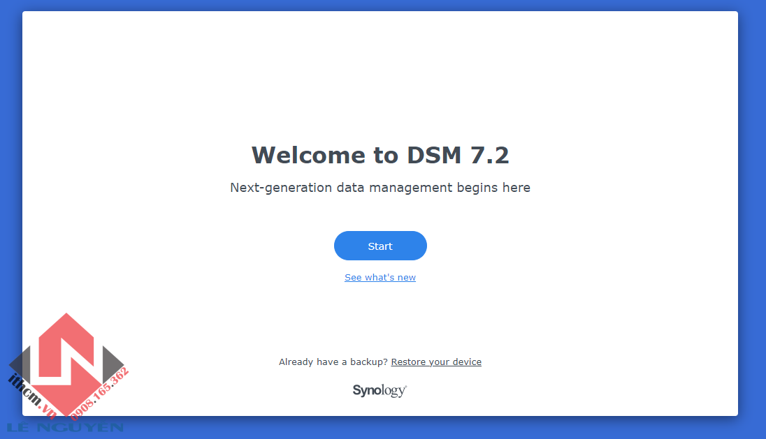 Hướng dẫn từng bước cài đặt Synology / Xpenology 7.2.2