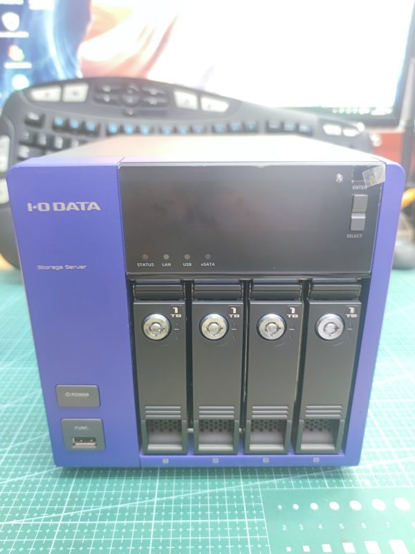 Nas Nhật IO DATA D2701 chạy Xpenology, Ram 4G, 4 bay HDD