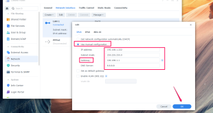 Cài đặt IP tĩnh cho NAS Synology / Xpenology