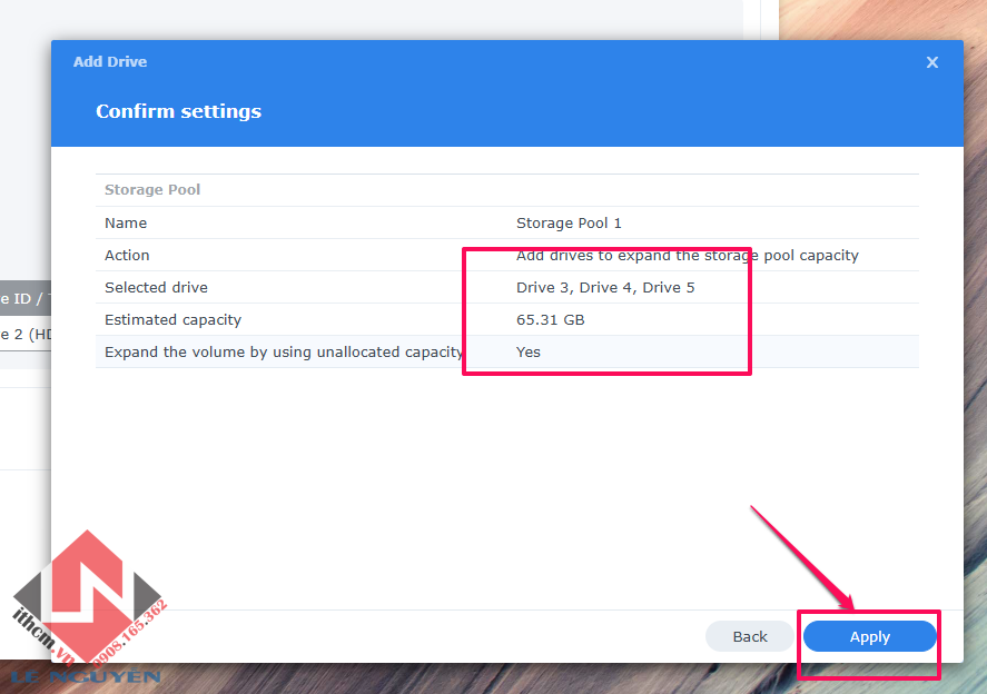 Hướng dẫn cấu hình khi lắp thêm ổ cứng thứ 2, 3, 4 vào NAS Synology/ Xpenology