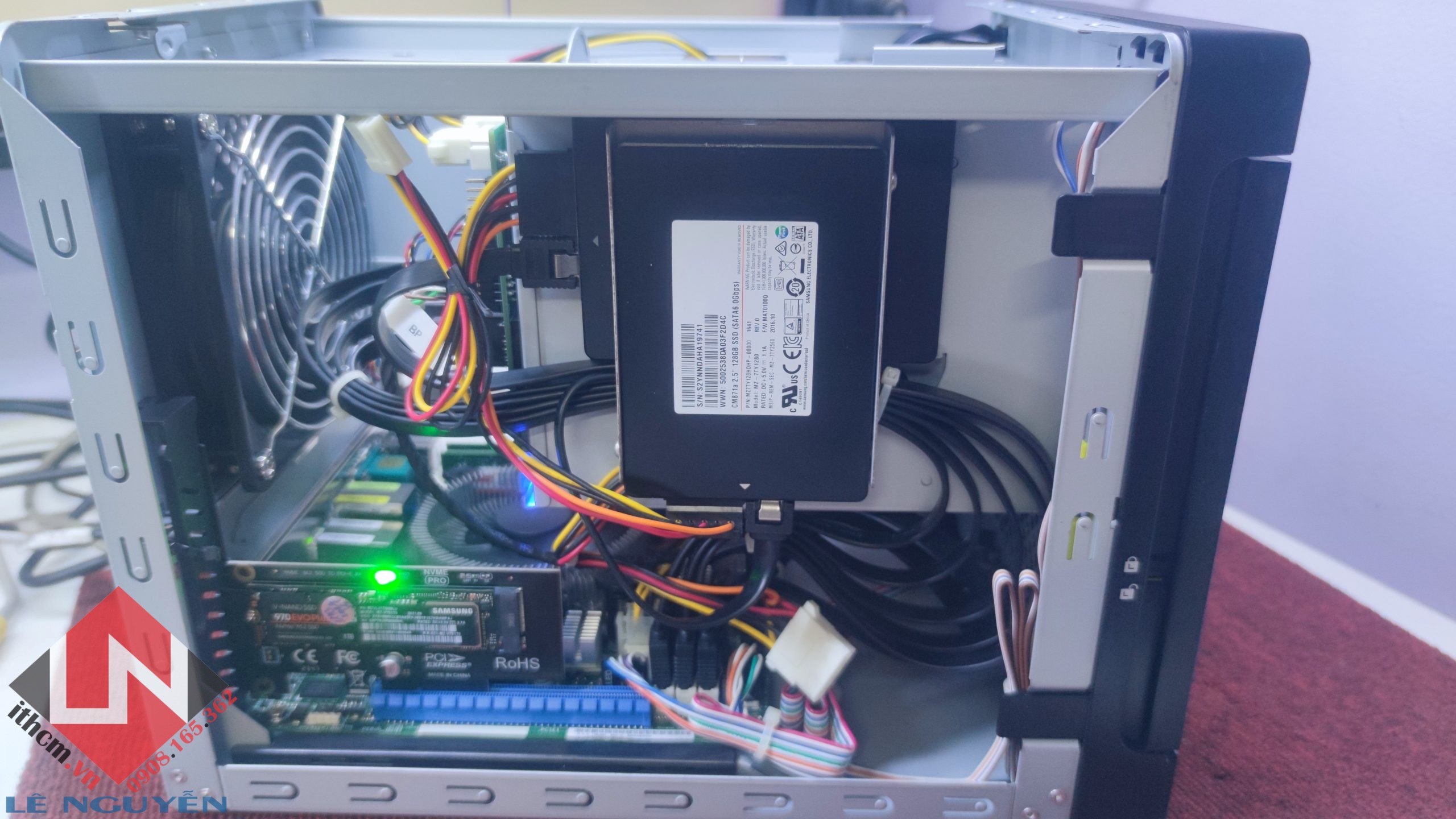 KHOE - Starbilas CPU Xeon 1268L 4C/8T R. ECC 16gb chạy Promox NVME, VM NAS Xpenology Passthrough 6 SATA