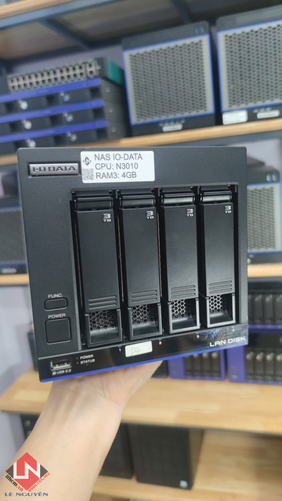 NAS Nhật IO DATA N3010 RAM 4GB chạy DSM Xpenology