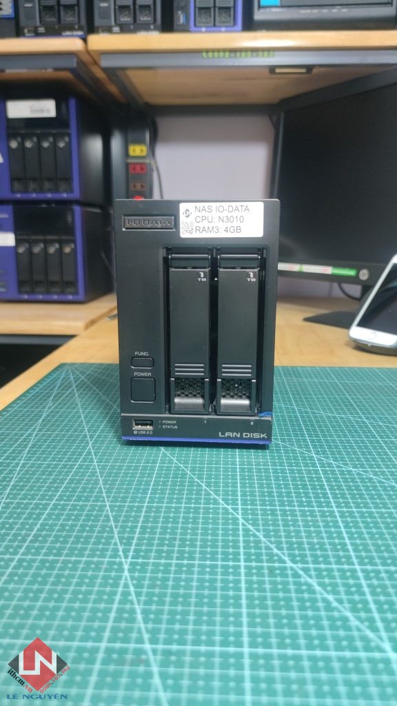 NAS Nhật IO DATA N3010 2-BAY HDD chạy os Xpenology, OMV, Casa OS
