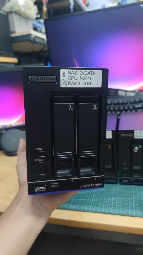 NAS Nhật IO DATA N3010 2-BAY HDD chạy os Xpenology, OMV, Casa OS