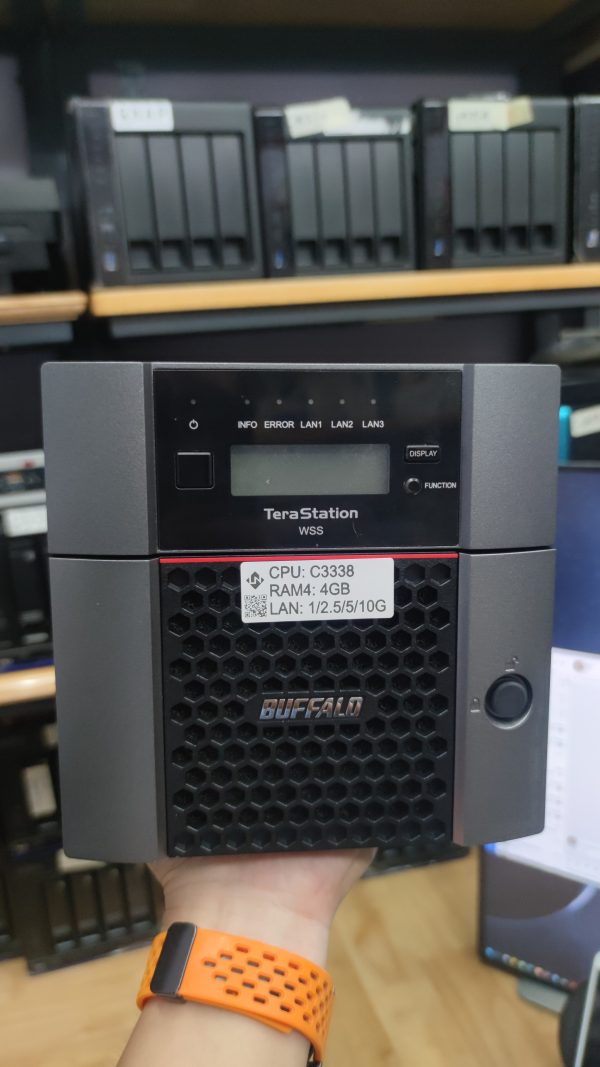 Nas Buffalo C3338 Ram 4GB 2-Bay LAN 10GbE chạy DSM Synology / Xpenology / Windows Server