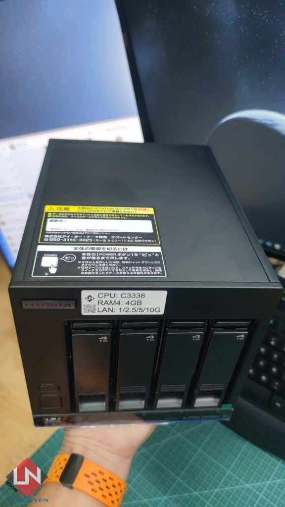 NAS Nhật IO-DATA C3338 10Gbe BLACK