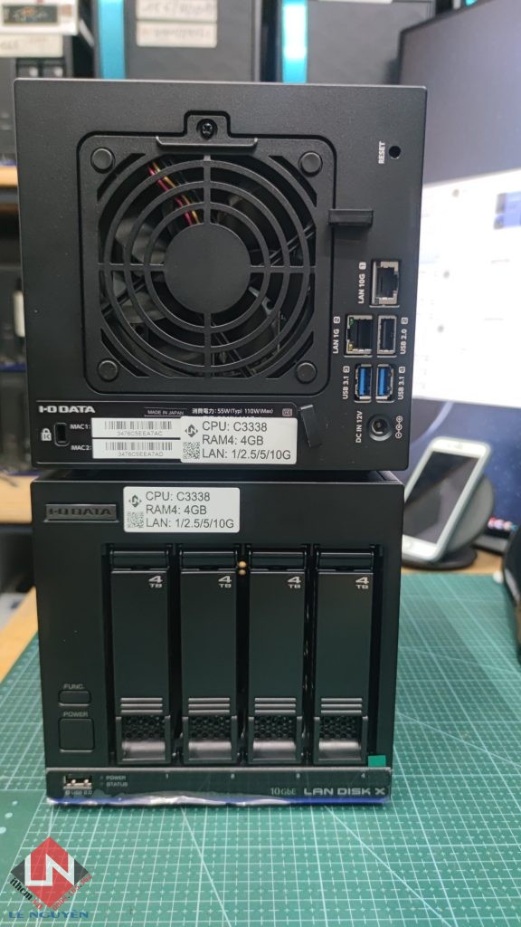 NAS Nhật IO-DATA C3338 10Gbe BLACK