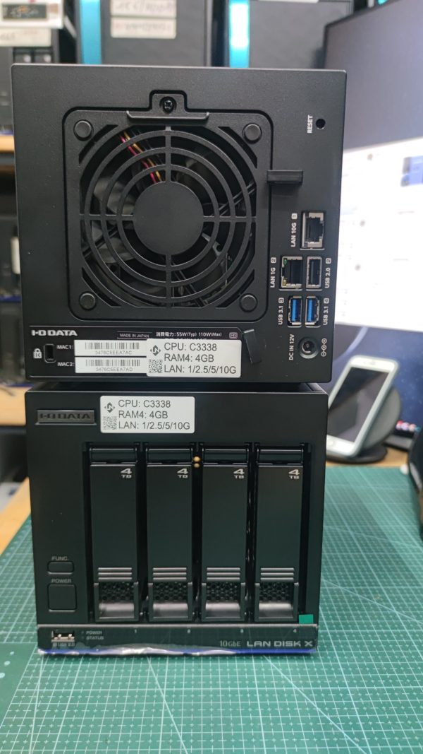 NAS Nhật IO-DATA C3338 10Gbe BLACK - Ảnh 4