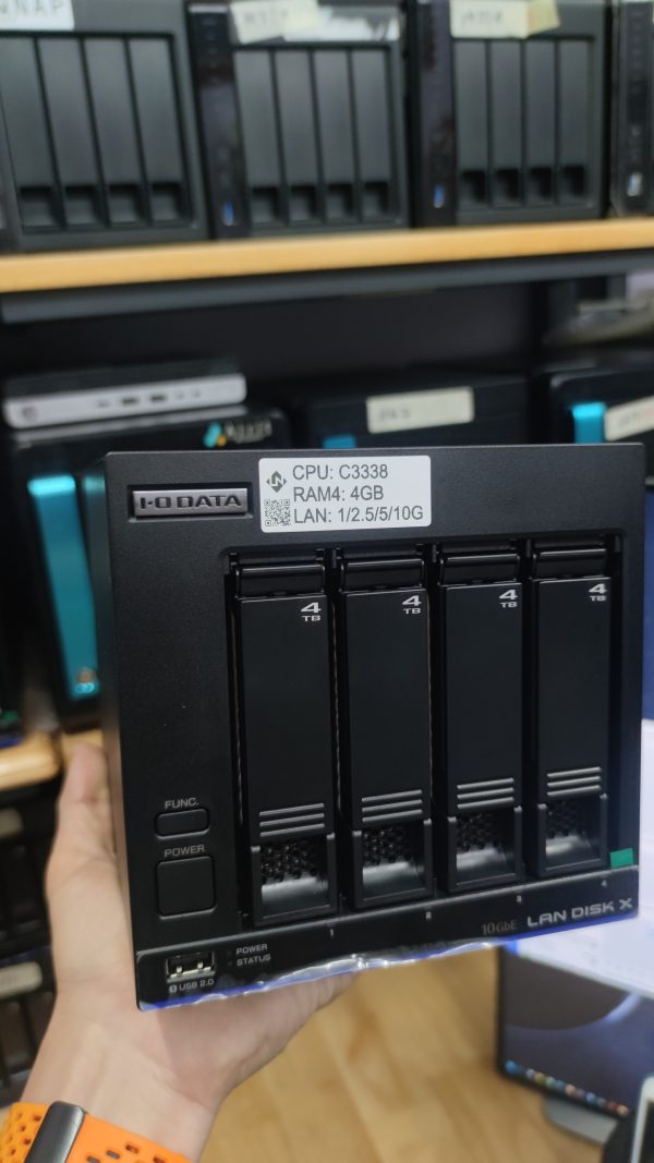 NAS Nhật IO-DATA C3338 10Gbe BLACK