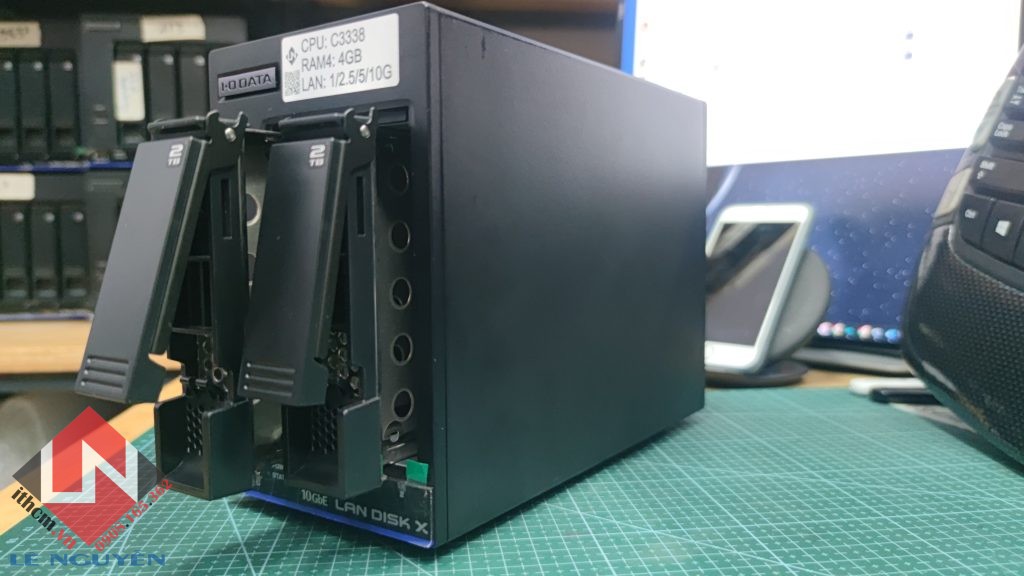 NAS Nhật IO-DATA C3338 10Gbe 2-Bay BLACK