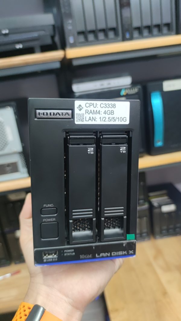 NAS Nhật IO-DATA C3338 10Gbe 2-Bay BLACK