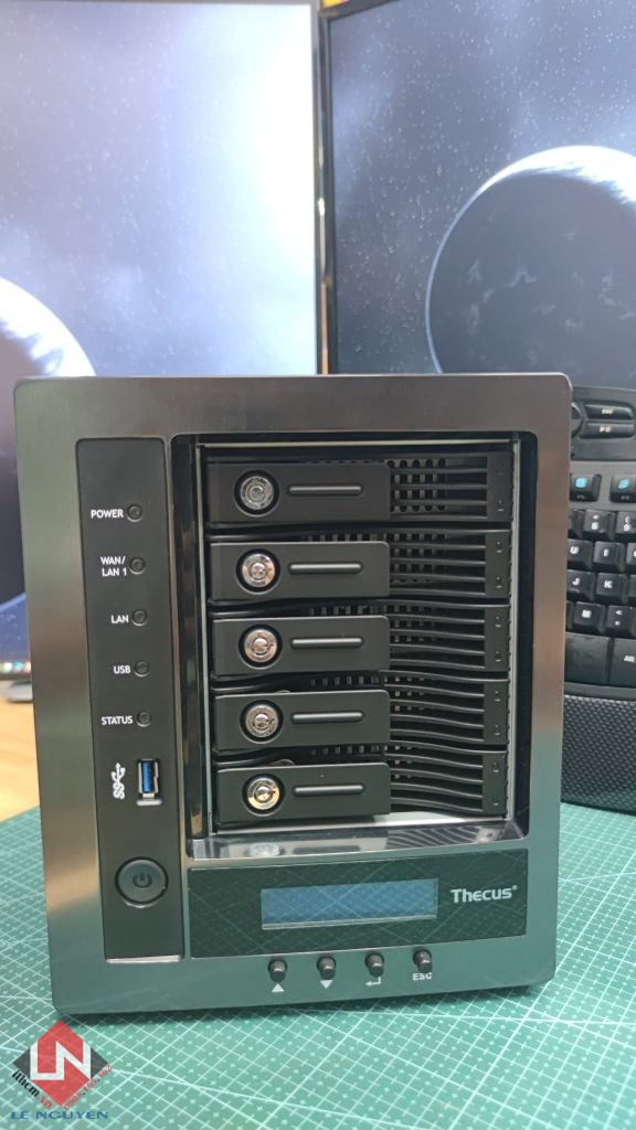 ✨ NAS Thecus J1900 5bay HDD – An toàn, tiết kiệm điện, chạy mượt DSM Xpenology