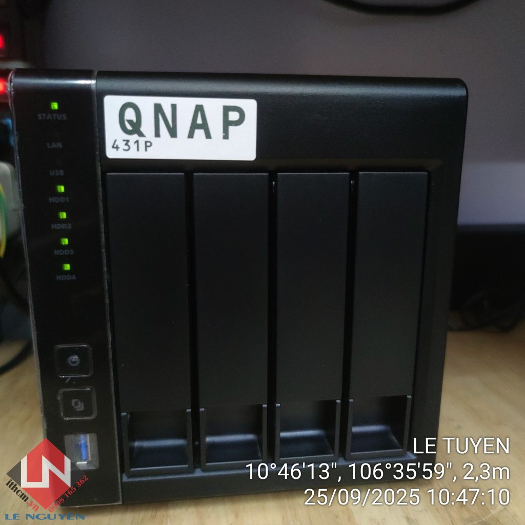 QNAP TS-431P Nhật 4-Bay QTS 5.2.6 Mới nhất