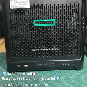 HP MicroServer Gen10 X3421 - NAS mini bền bỉ lý tưởng làm NAS tại nhà