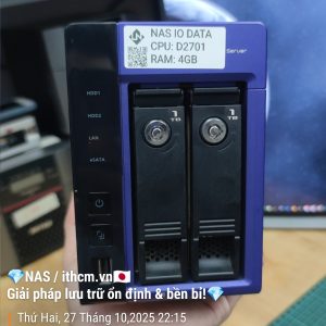 Nas IO DATA D2701 2-bay HDD chạy Xpenology
