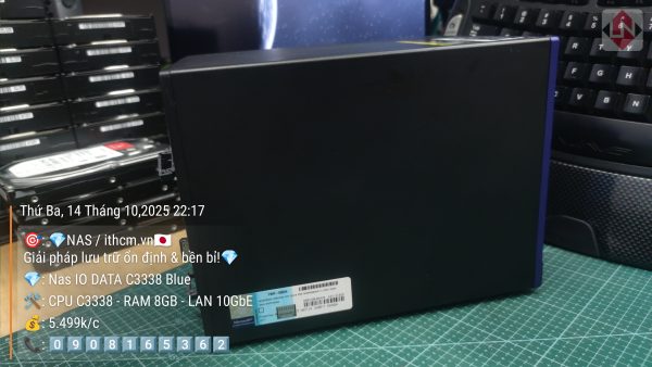 NAS IO-DATA C3338 10Gbe Blue chạy DSM SYNOLOGY - Ảnh 4