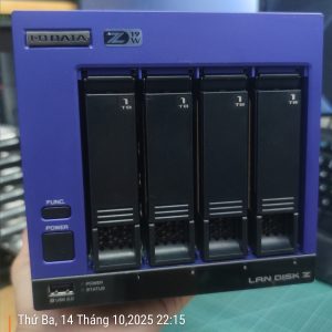 NAS IO-DATA C3338 10Gbe Blue chạy DSM SYNOLOGY