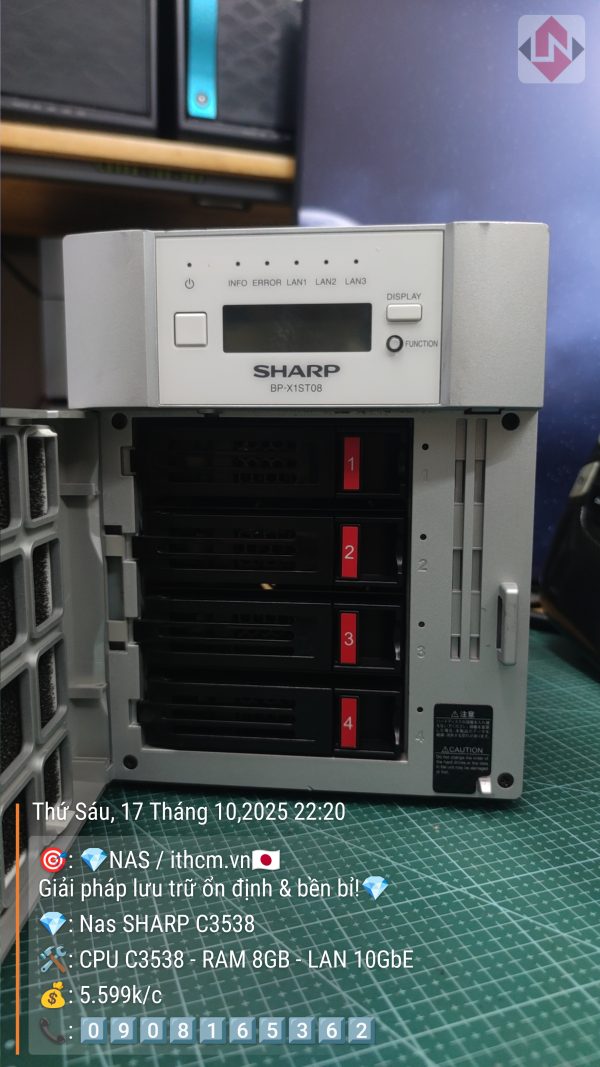 NAS SHARP C3538 10GbE – ngon bổ rẻ, tiết kiệm điện, chạy mượt DSM Xpenology - Ảnh 5