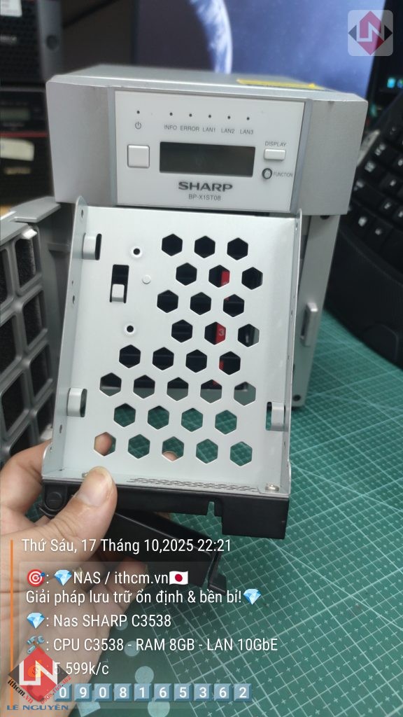 NAS SHARP C3538 10GbE – ngon bổ rẻ, tiết kiệm điện, chạy mượt DSM Xpenology