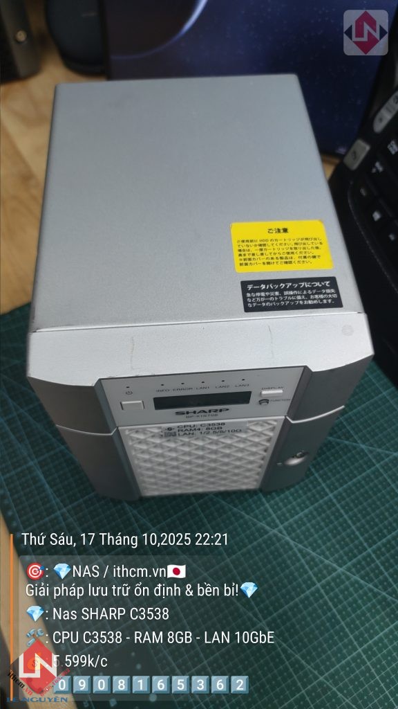 NAS SHARP C3538 10GbE – ngon bổ rẻ, tiết kiệm điện, chạy mượt DSM Xpenology