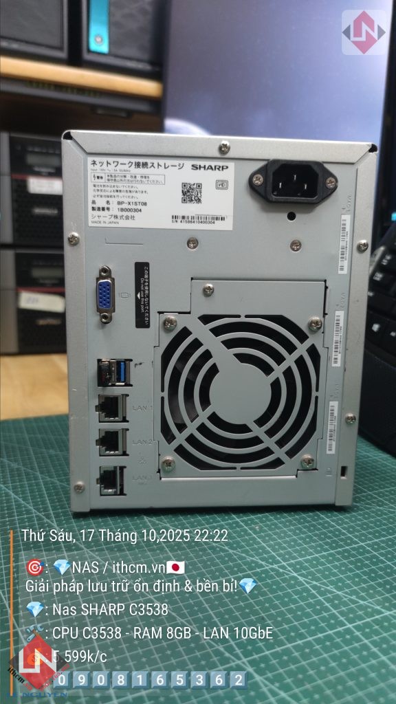 NAS SHARP C3538 10GbE – ngon bổ rẻ, tiết kiệm điện, chạy mượt DSM Xpenology