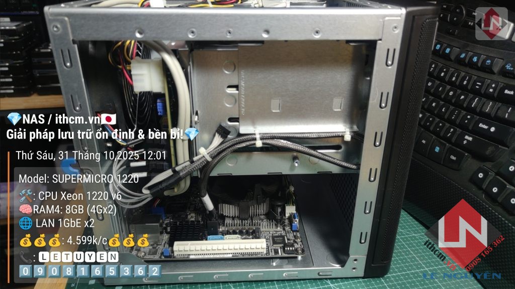 NAS SuperMicro 1220v6 - Giải pháp NAS mạnh mẽ, tiết kiệm điện chạy Xpenology 13 NAS SuperMicro 1220v6 - Giải pháp NAS mạnh mẽ, tiết kiệm điện chạy Xpenology