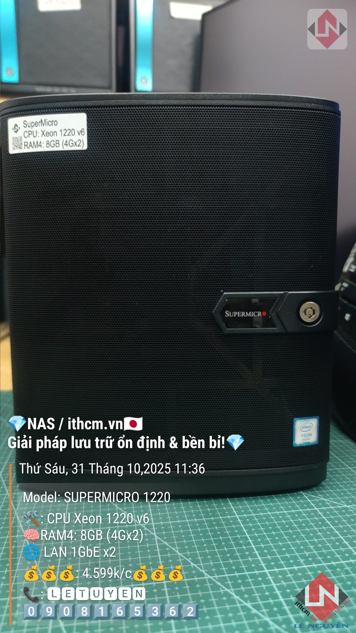 NAS SuperMicro 1220v6 - Giải pháp NAS mạnh mẽ, tiết kiệm điện chạy Xpenology 8 NAS SuperMicro 1220v6 - Giải pháp NAS mạnh mẽ, tiết kiệm điện chạy Xpenology - Ảnh 8