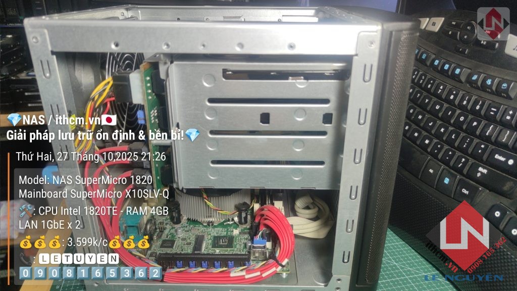 NAS SuperMicro 1820 Chạy Xpenology DSM Giải pháp NAS mini mạnh mẽ, tiết kiệm điện! 🔥 16 NAS SuperMicro 1820 Chạy Xpenology DSM Giải pháp NAS mini mạnh mẽ, tiết kiệm điện! 🔥