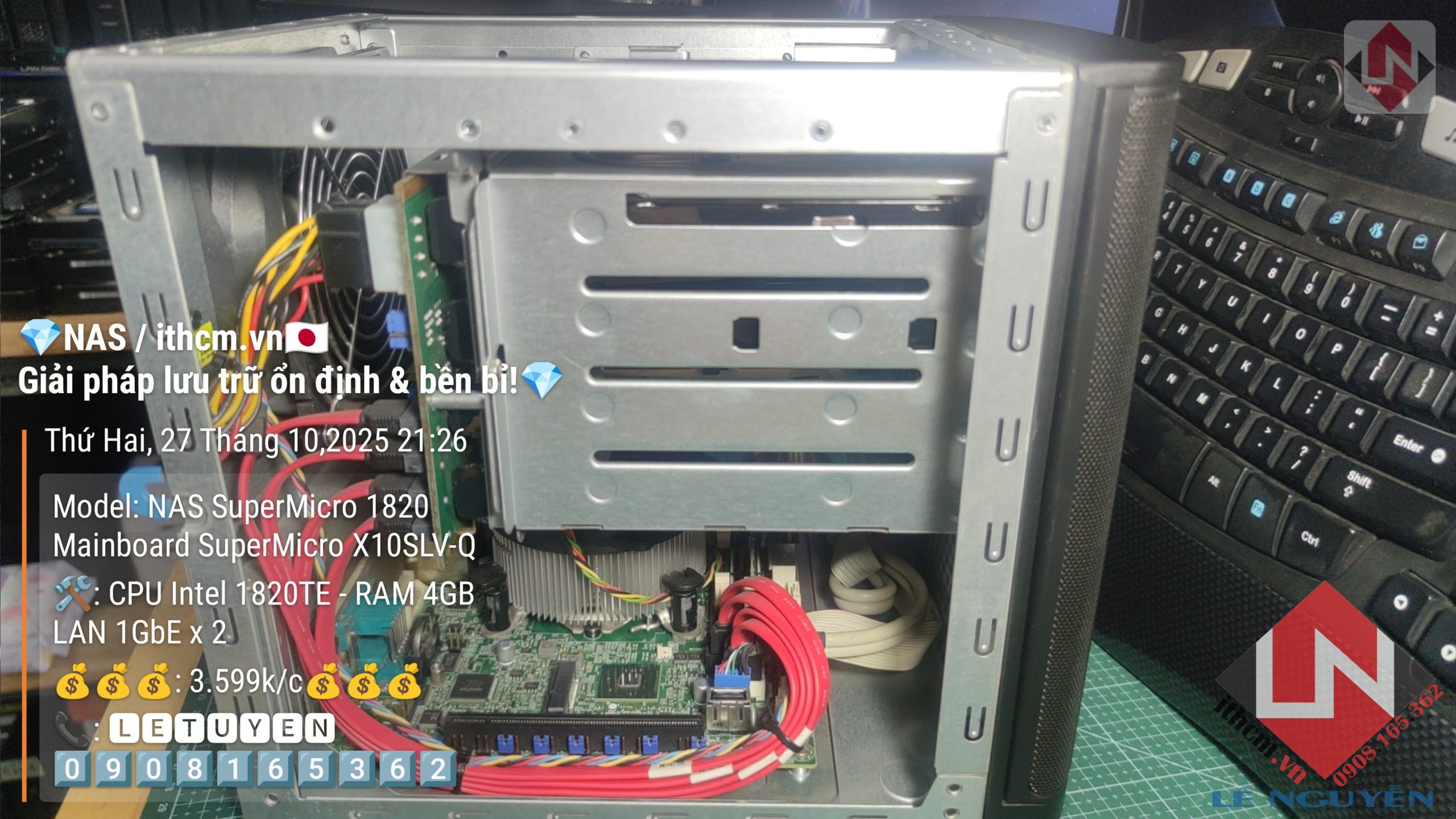 NAS SuperMicro 1820 Chạy Xpenology DSM Giải pháp NAS mini mạnh mẽ, tiết kiệm điện! 🔥 7 NAS SuperMicro 1820 Chạy Xpenology DSM Giải pháp NAS mini mạnh mẽ, tiết kiệm điện! 🔥 - Ảnh 7