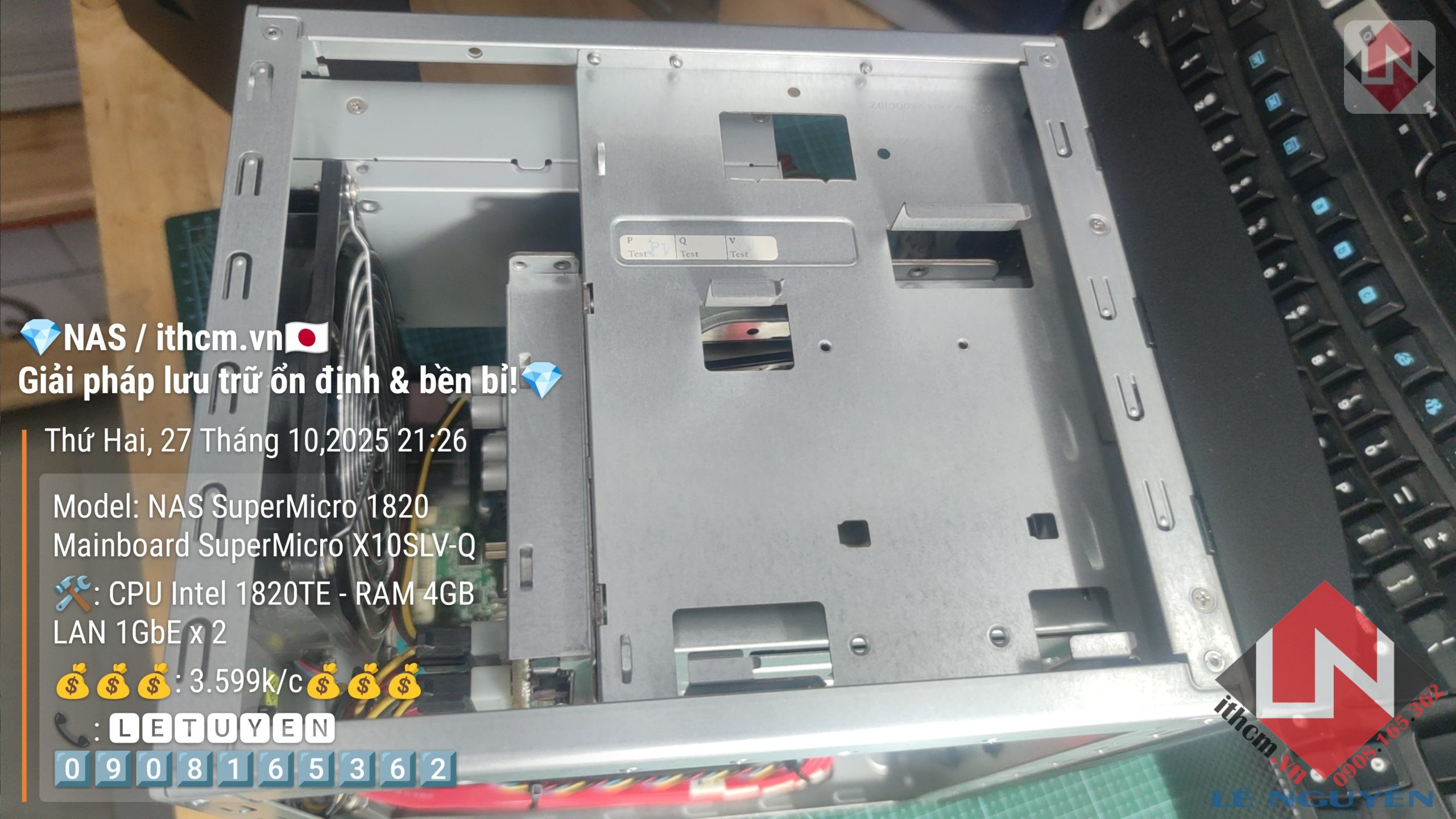 NAS SuperMicro 1820 Chạy Xpenology DSM Giải pháp NAS mini mạnh mẽ, tiết kiệm điện! 🔥 6 NAS SuperMicro 1820 Chạy Xpenology DSM Giải pháp NAS mini mạnh mẽ, tiết kiệm điện! 🔥 - Ảnh 6