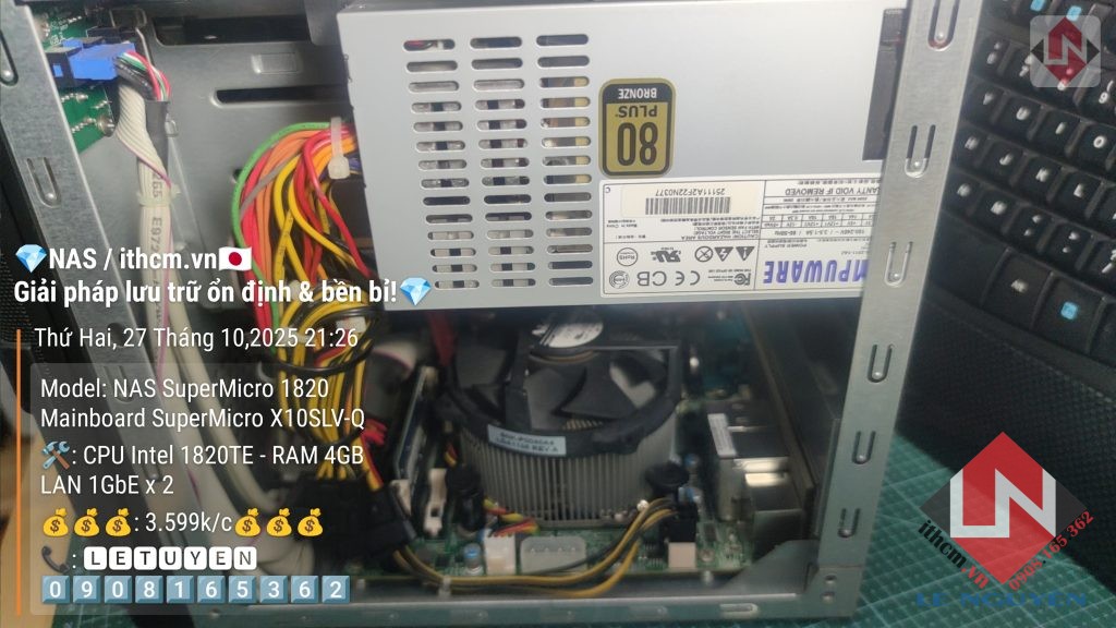 NAS SuperMicro 1820 Chạy Xpenology DSM Giải pháp NAS mini mạnh mẽ, tiết kiệm điện! 🔥 14 NAS SuperMicro 1820 Chạy Xpenology DSM Giải pháp NAS mini mạnh mẽ, tiết kiệm điện! 🔥