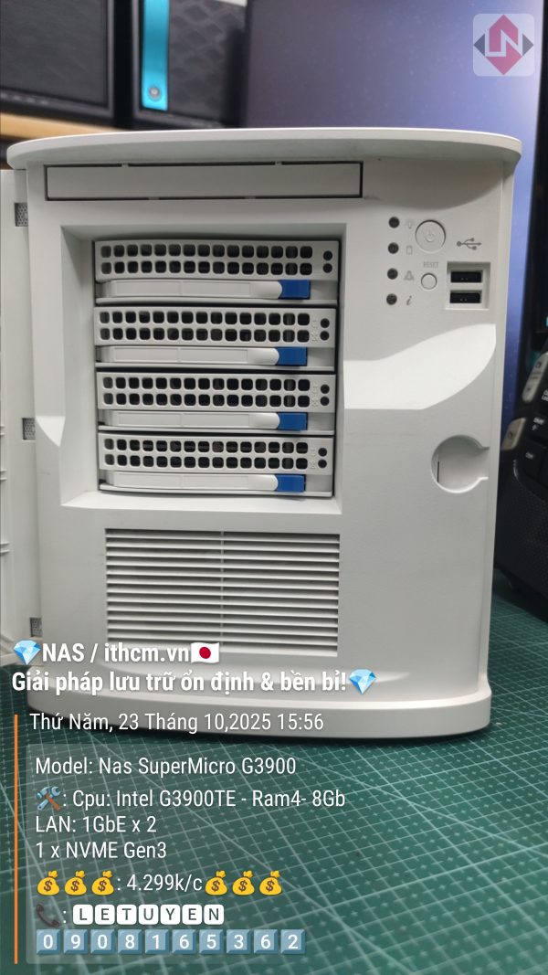 NAS SuperMicro G3900 R4 8GB 4Bay chạy Xpenology DSM - Ảnh 10