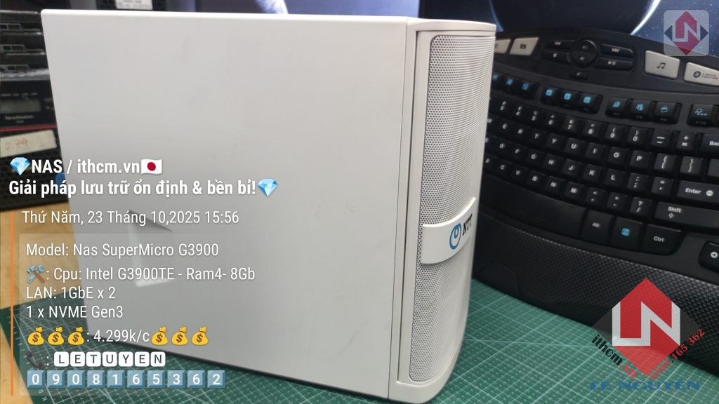 NAS SuperMicro G3900 R4 8GB 4Bay chạy Xpenology DSM