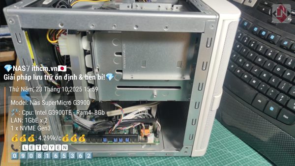NAS SuperMicro G3900 R4 8GB 4Bay chạy Xpenology DSM - Ảnh 7