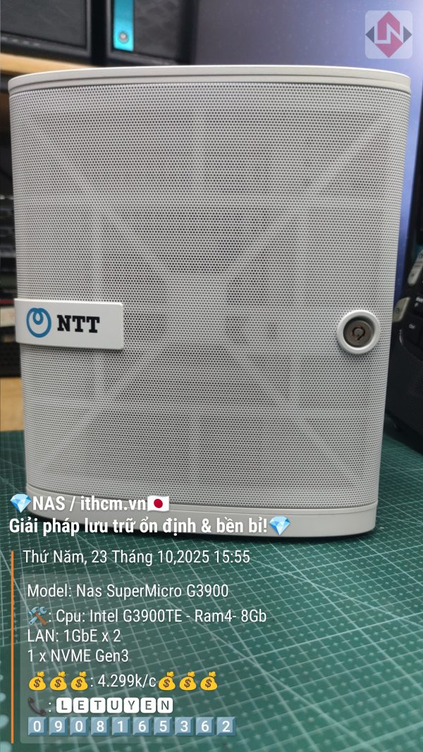 NAS SuperMicro G3900 R4 8GB 4Bay chạy Xpenology DSM