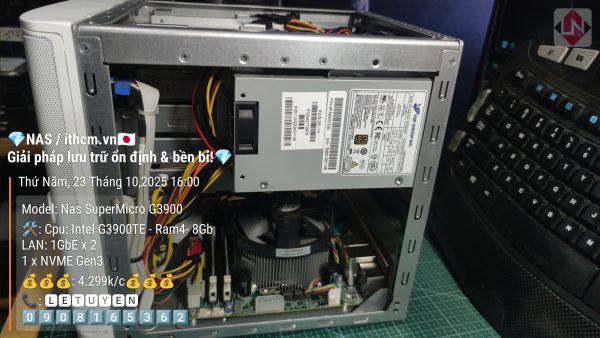 NAS SuperMicro G3900 R4 8GB 4Bay chạy Xpenology DSM - Ảnh 5