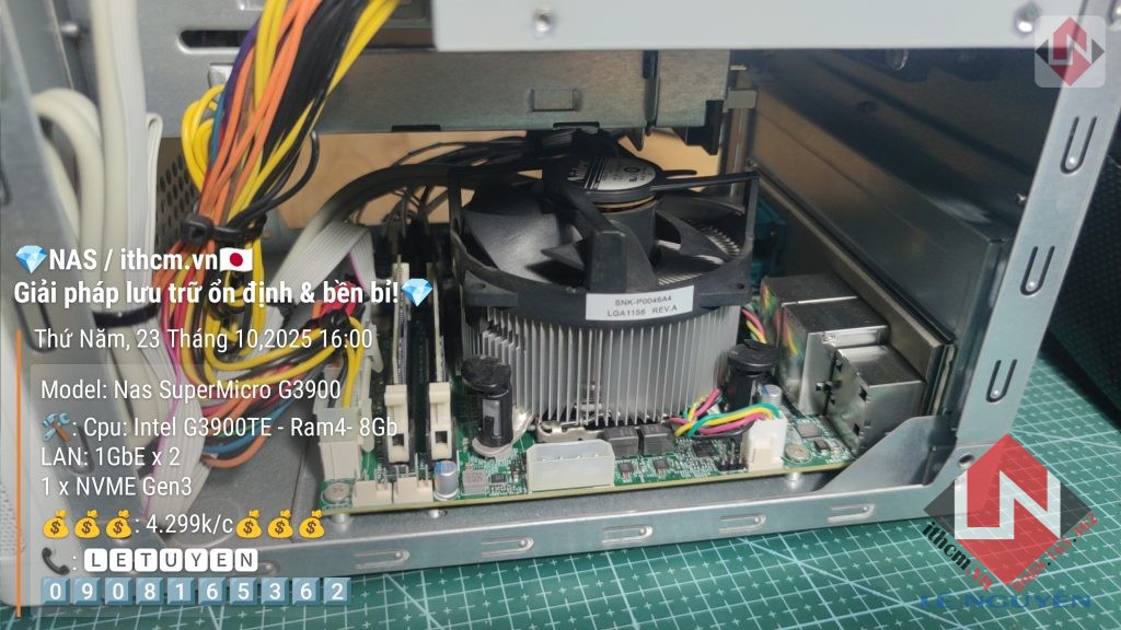 NAS SuperMicro G3900 R4 8GB 4Bay chạy Xpenology DSM