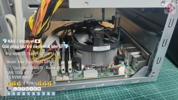 NAS SuperMicro G3900 R4 8GB 4Bay chạy Xpenology DSM - Ảnh 4