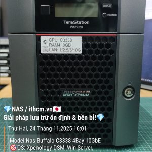 NAS Buffalo 10GbE C3338 4Bay 8G – chạy mượt DSM Xpenology
